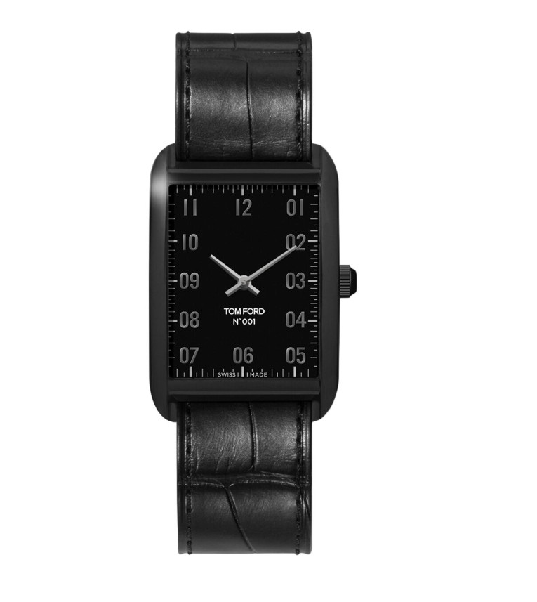 Tom Ford Watch N.001 Quartz Black Dial, Black Band, $1,895 Retail