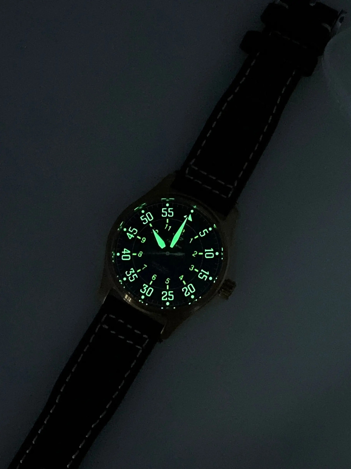 Tandorio 39mm Pilot Full Cusn8 Bronze Japan NH35 Automatic Men Watches 20ATM