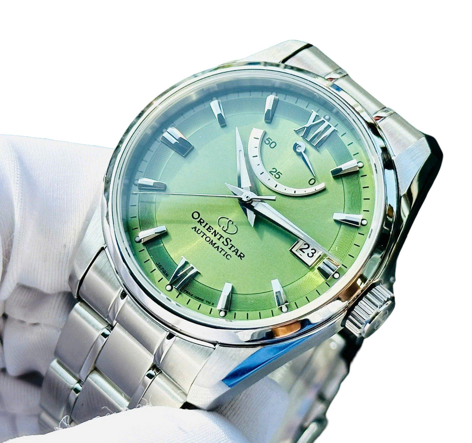 Orient Star Sapphire Crystal Automatic Green Dial Men’s Watch RK-AU0107E