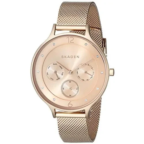 Skagen SKW2314 Anita Rose Gold Dial Rose Gold Multifunction Women’s Watch New