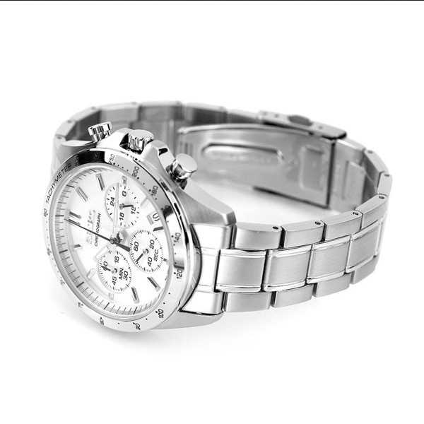 Seiko Spirit Chronograph Silver Dial Stainless Steel Men’s Watch SBTR009