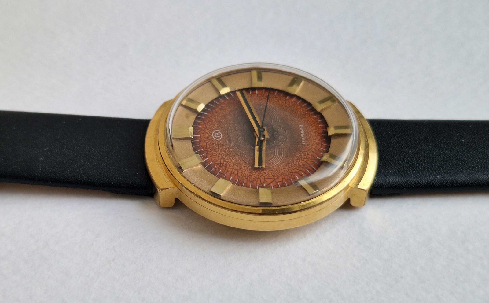 Vintage Soviet mechanical watch Vostok Olympics 80. Chistopol. USSR