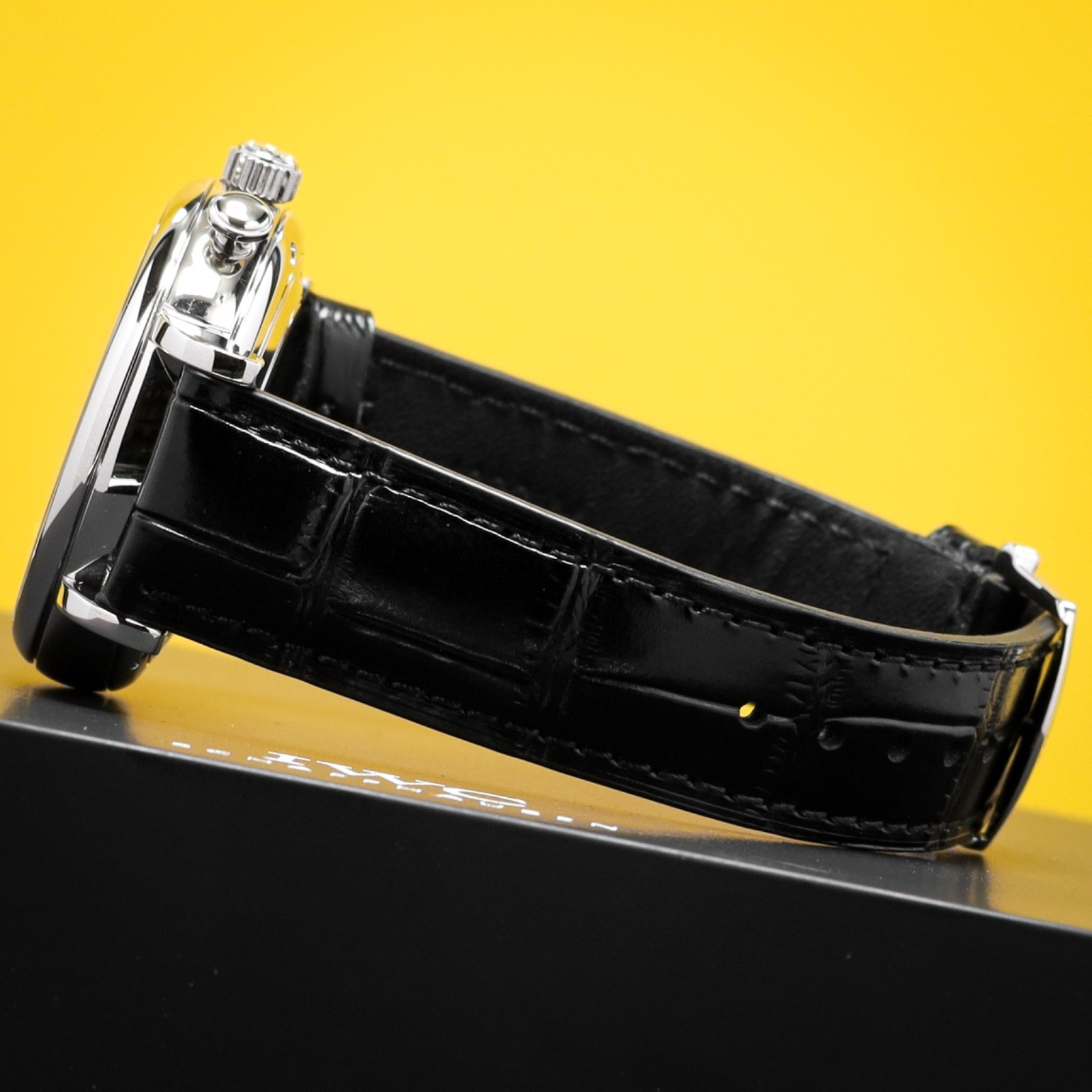 IWC Schaffhausen Portofino [Complete] 42mm Steel Case Black Dial Alligator Strap