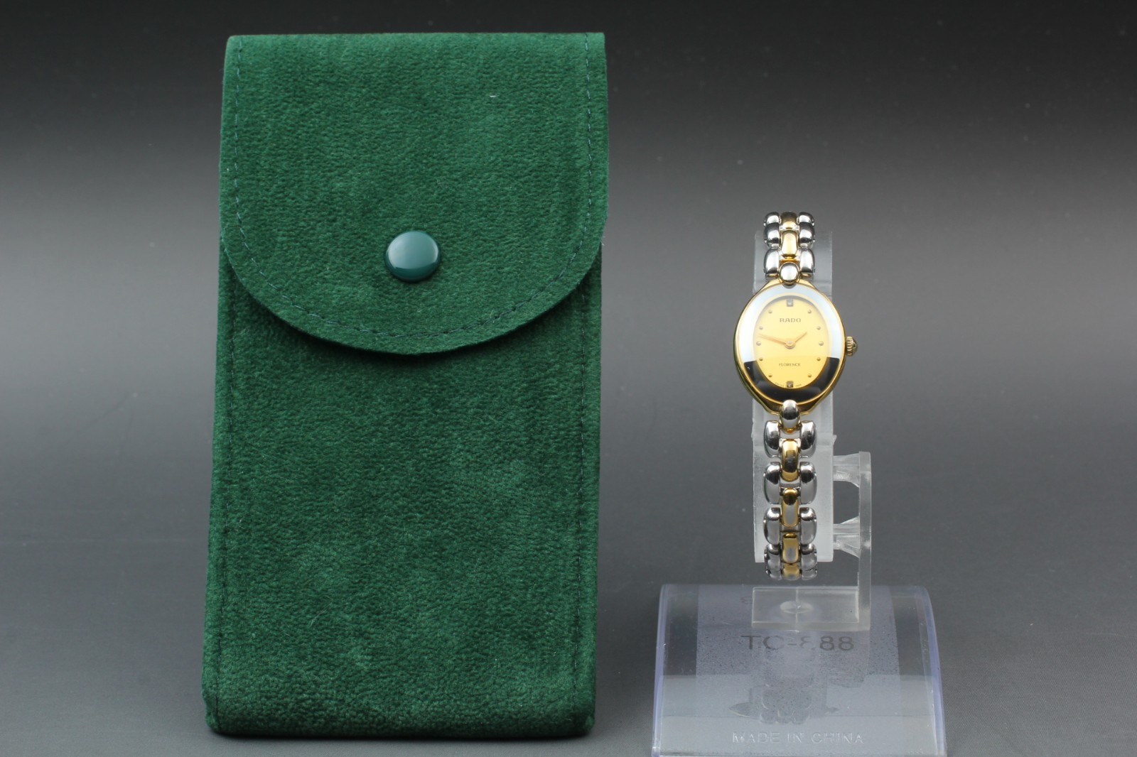 [ Near MINT ] RADO Florence 153.3650.2 Oval 2P Diamond Women Quartz Watch JAPAN