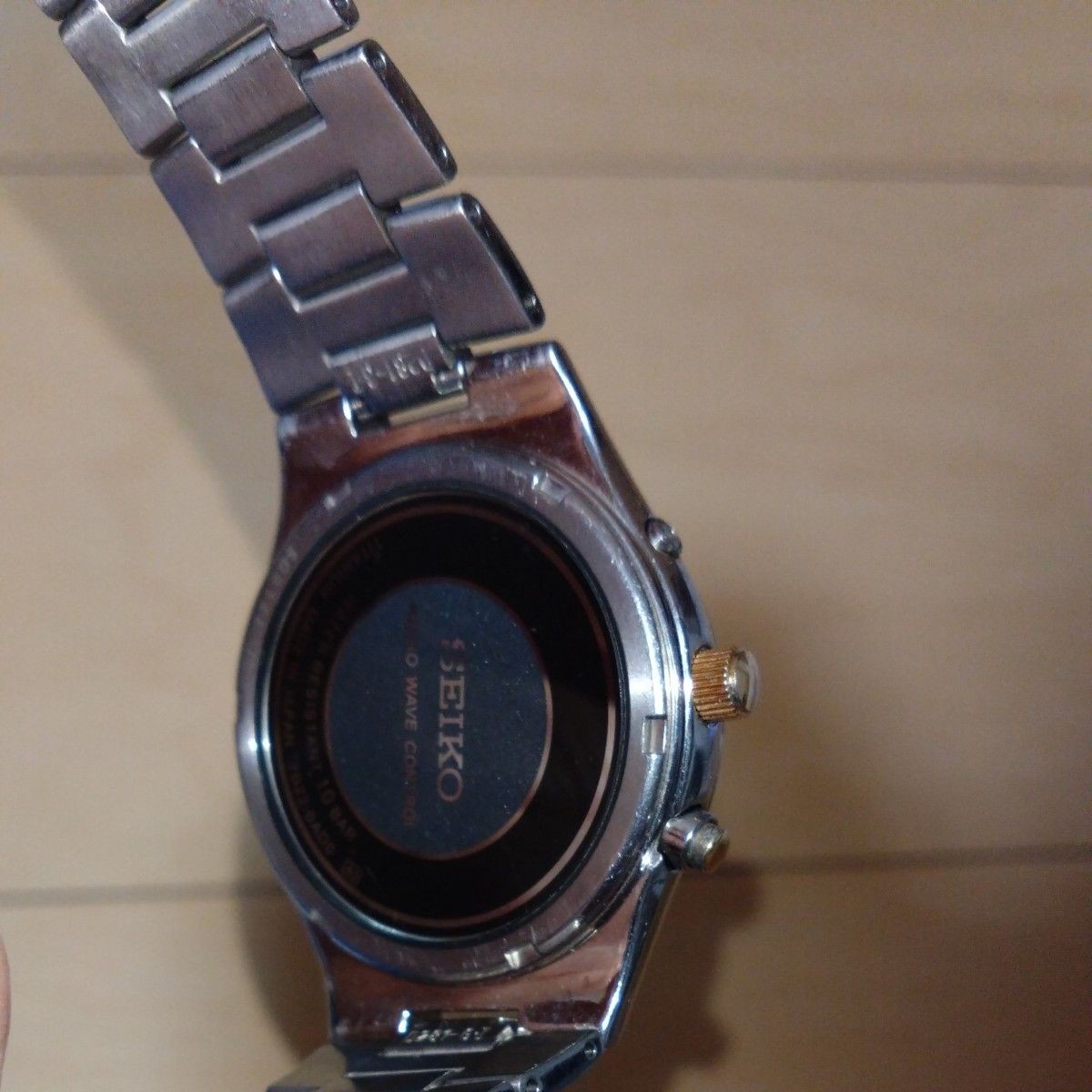 SEIKO 7B22-0AD0 Solar Radio Watch Titanium White Dial