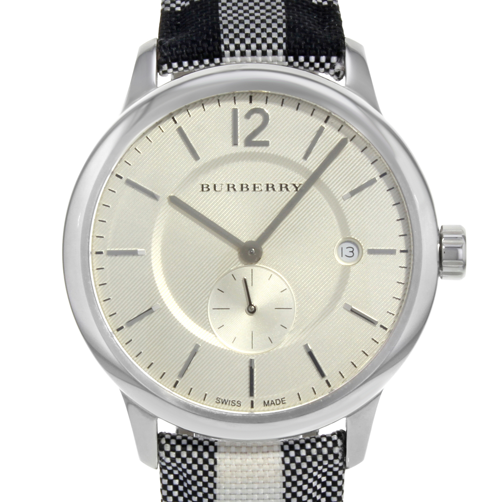 Burberry The Classic Round Silver Dial Steel Quartz Unisex Watch BU10002