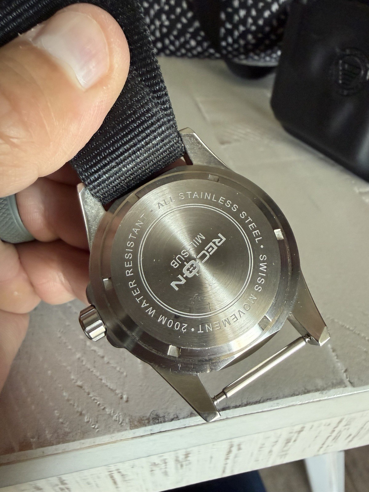Used Recon Dive Watch Watch Never In Water Mint Condition With A New Battery