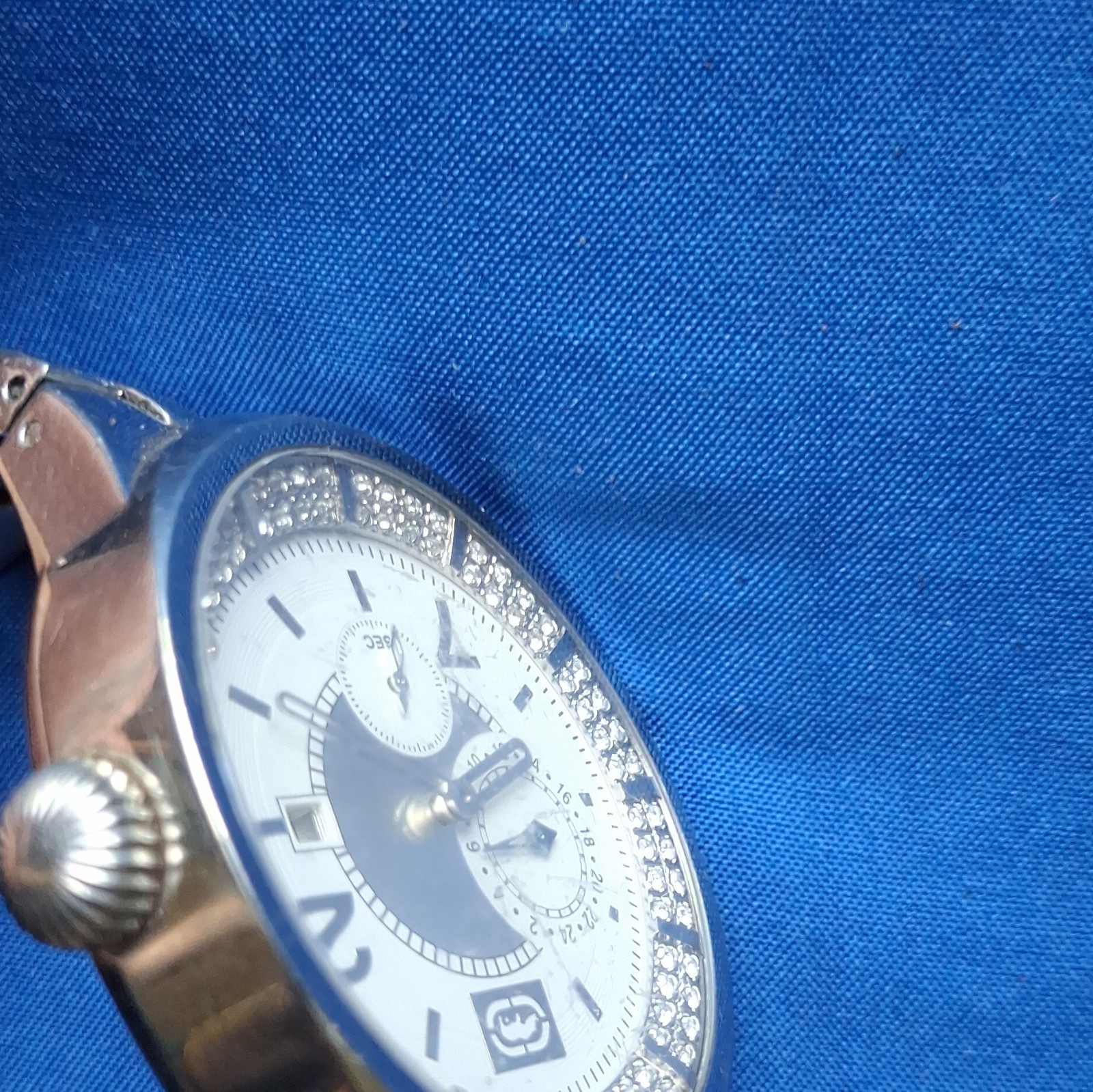 Marc Ecko Quartz Analog 45mm Silver Stainless Steel Bracelet Date 24-Hour