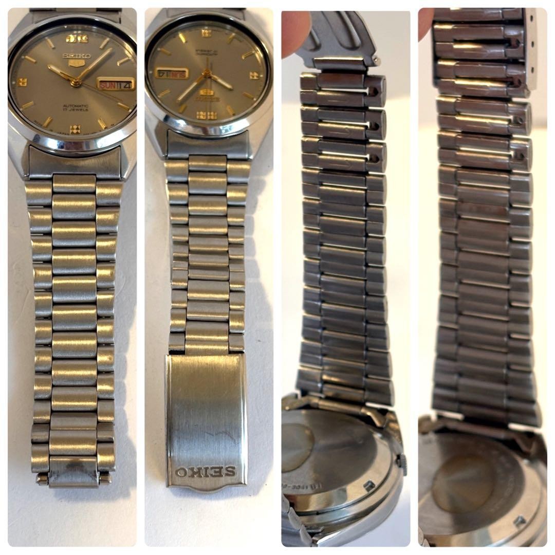 SEIKO 5 Automatic 17 Jewels Day Date Men s Wristwatch Running From Japan