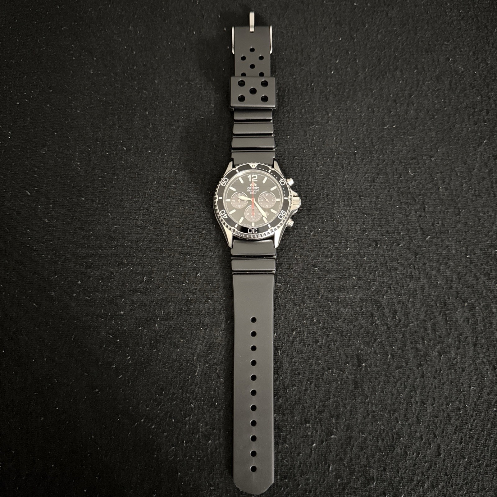 Orient Solar Chronograph Black Dial Sapphire Crystal