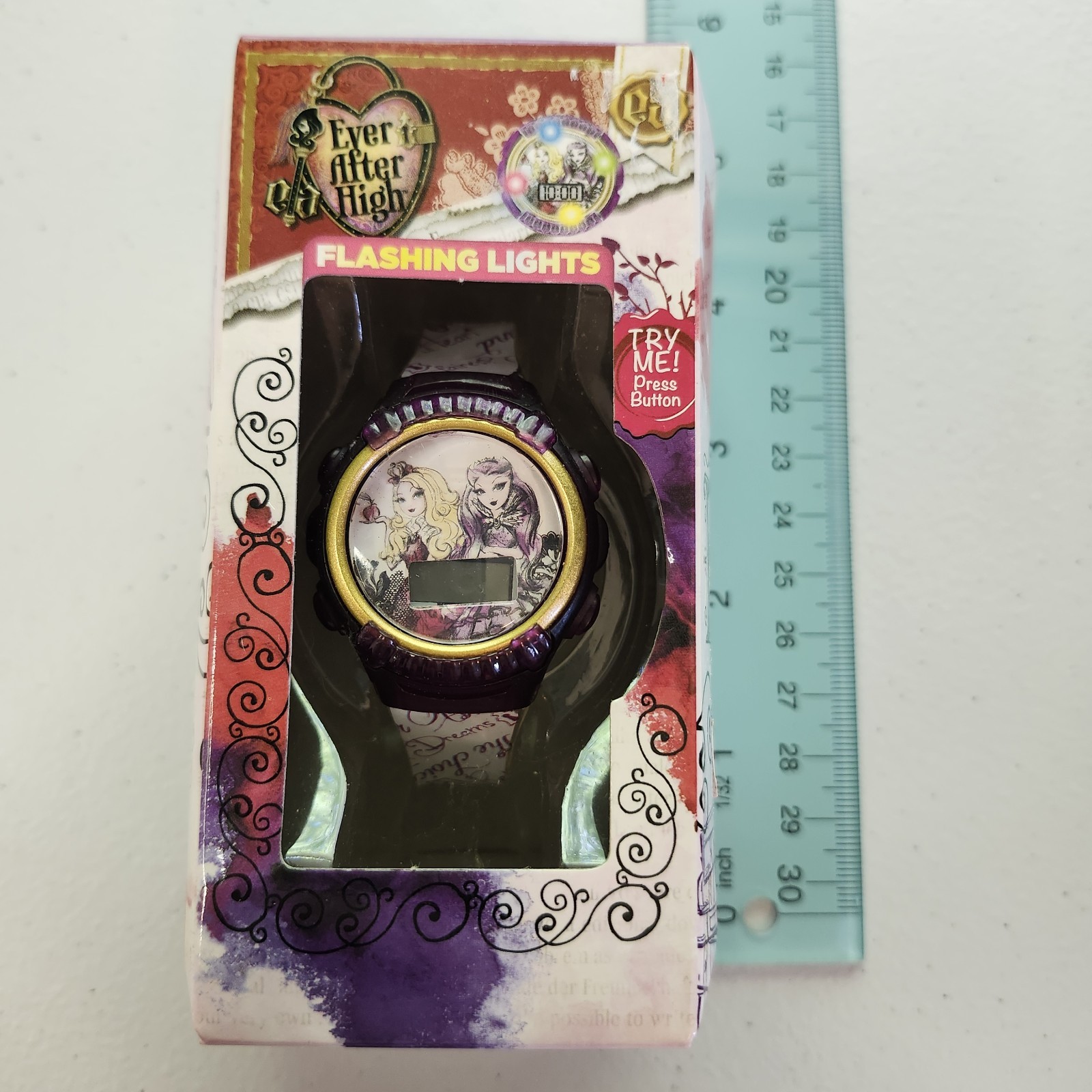 Ever After High Flashing Lights Digital Watch Apple White Raven Queen NIP 2013