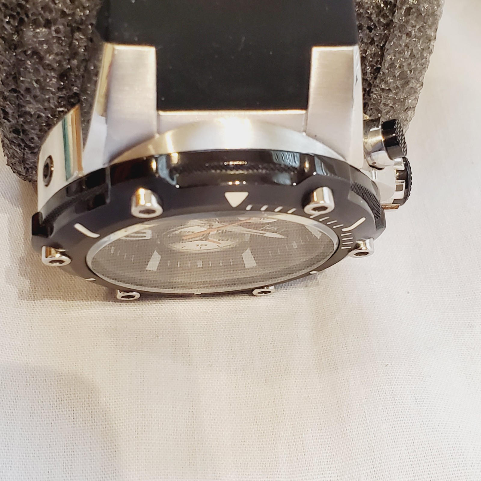 Invicta Speedway 52mm Stainless Steel 26mm Silicone Strap Watch with Case Works
