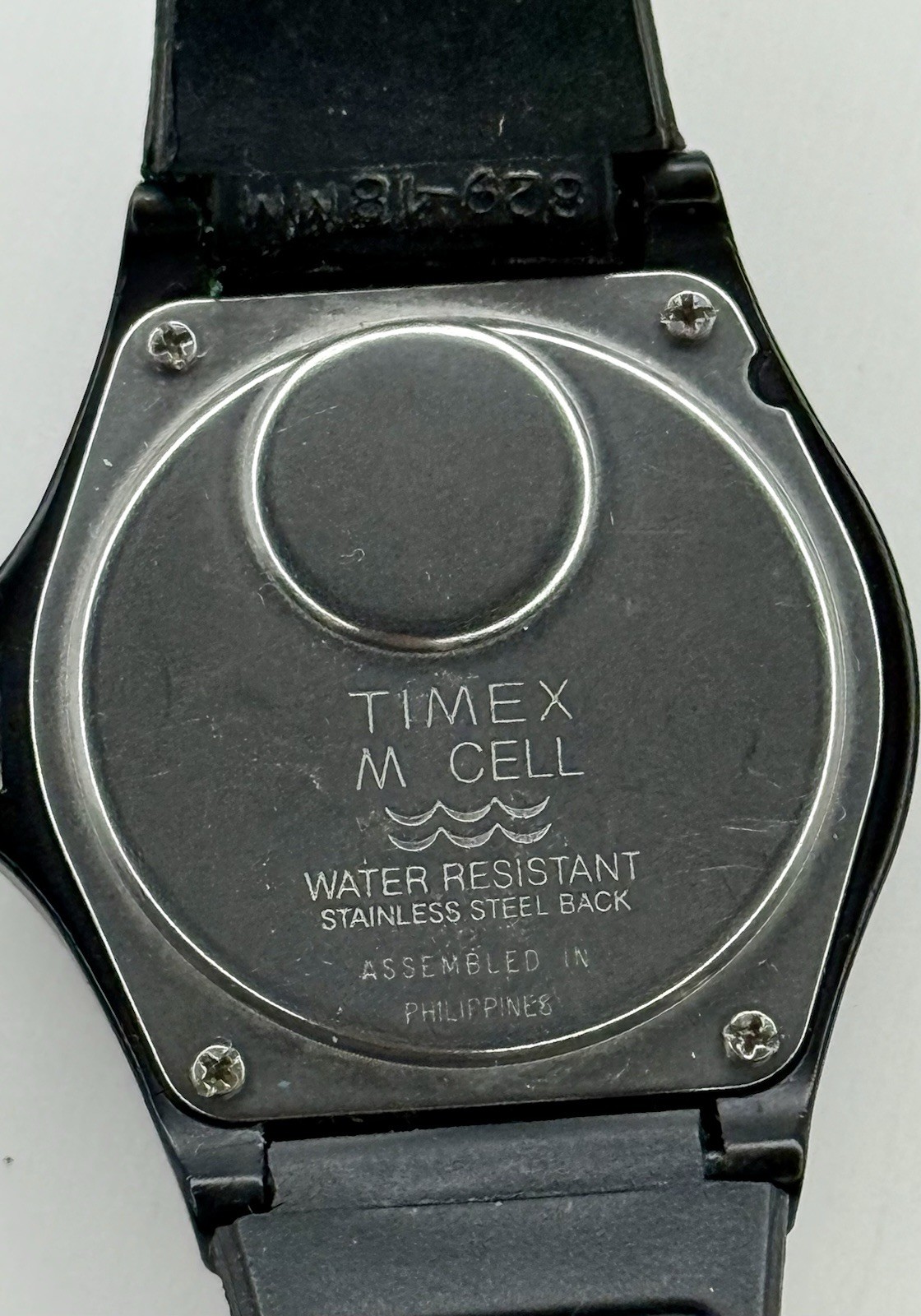 Vintage 1979 Timex Black Max Sport Quartz M Cell Wrist Watch 33mm Philippines