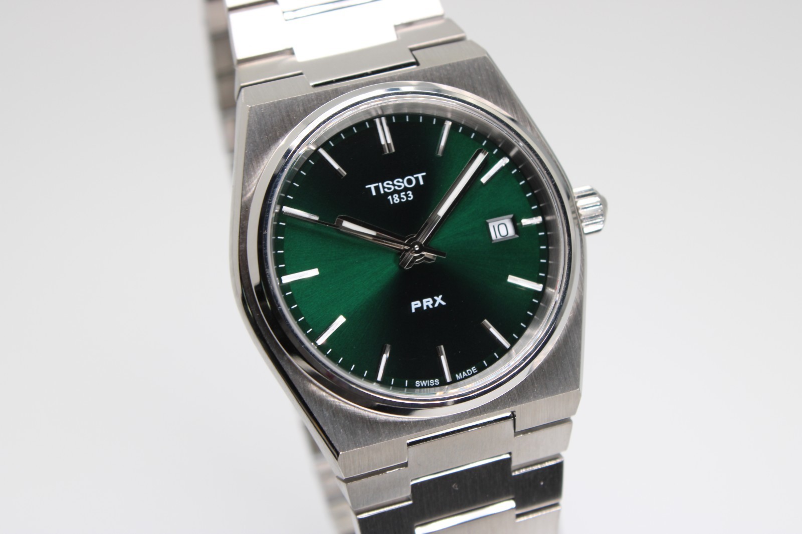 TISSOT PRX T137.210.11.081.00 Quartz Green Dial Unisex Watch 35MM