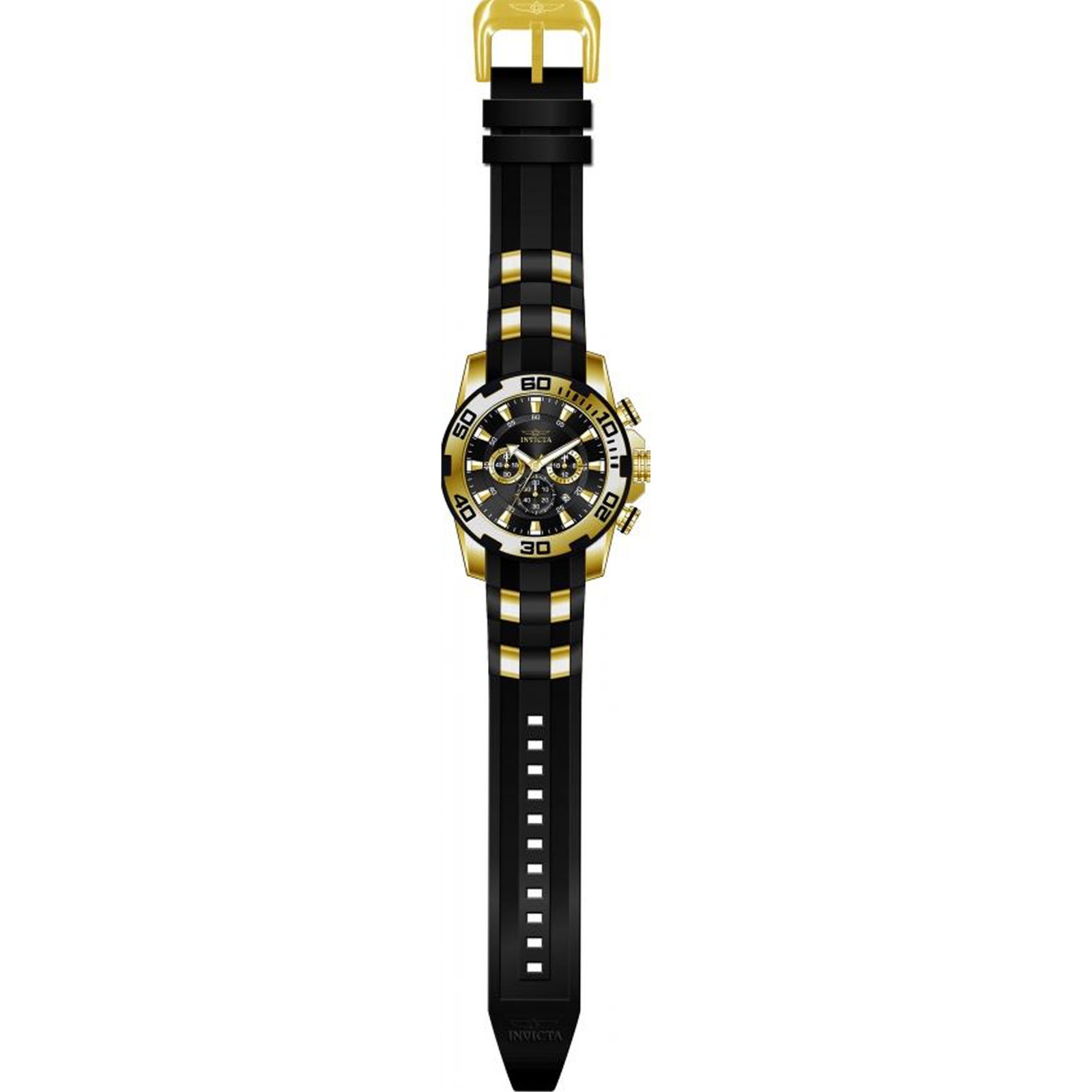 Invicta Men’s 22340 Pro Diver Quartz Chronograph Black Dial Watch