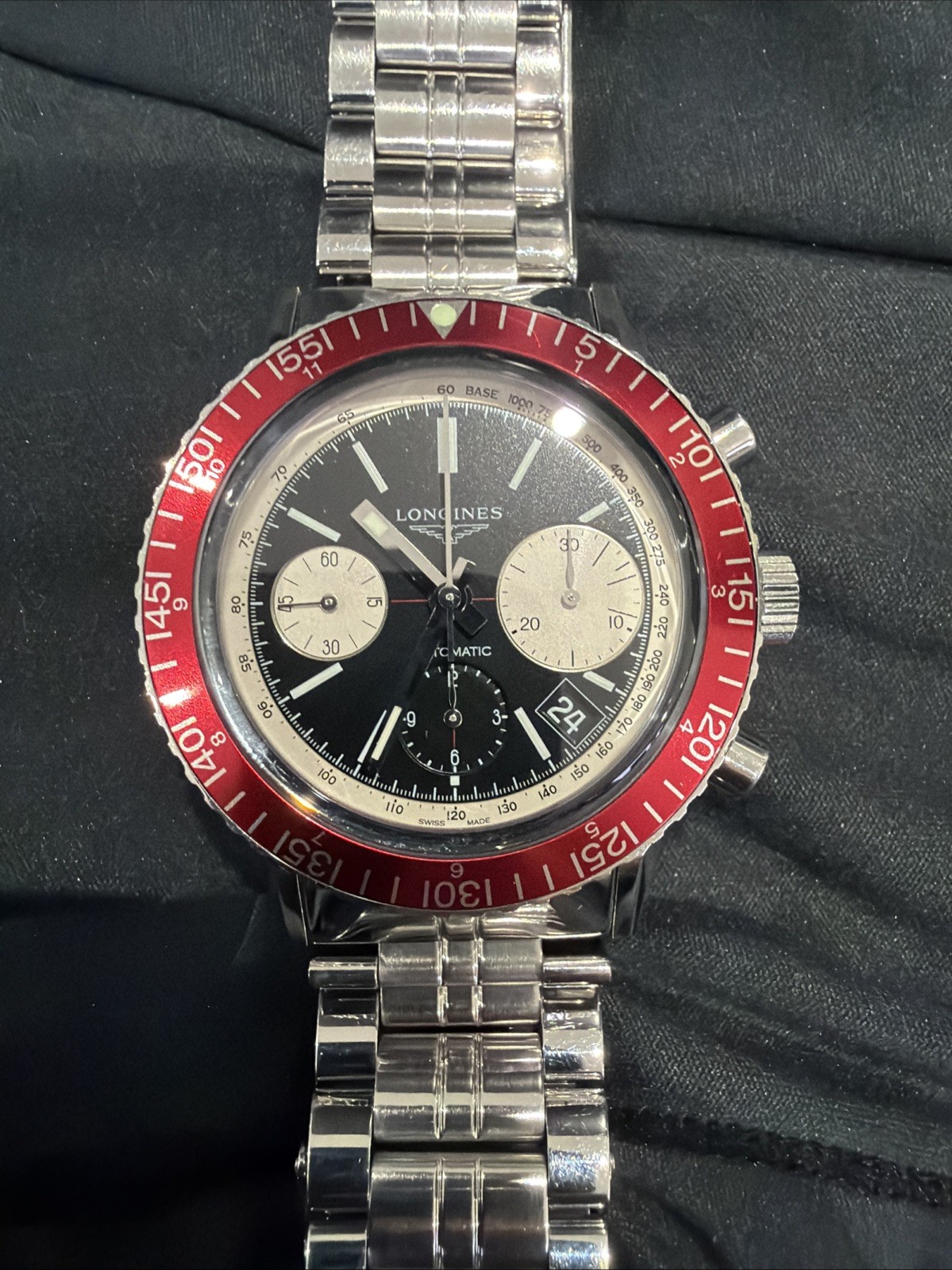 Longines Heritage Men’s Black Watch – L2.808.4.52.6