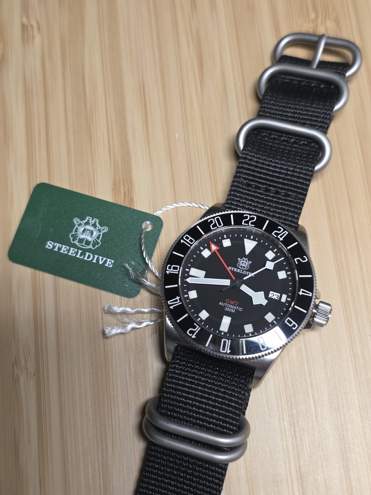 Steeldive Pelagos FXD GMT SD1925GMT NH34 Automatic 300M Dive Watch Sapphire