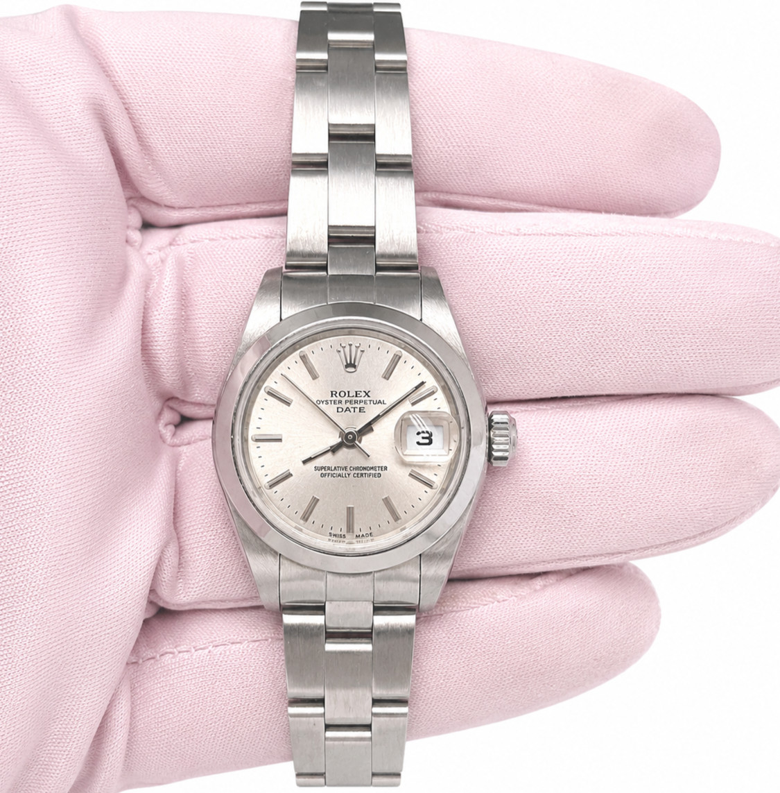 Rolex Lady-Datejust 179160 Silver Oyster Bracelet with Silver Bezel Silver Dial