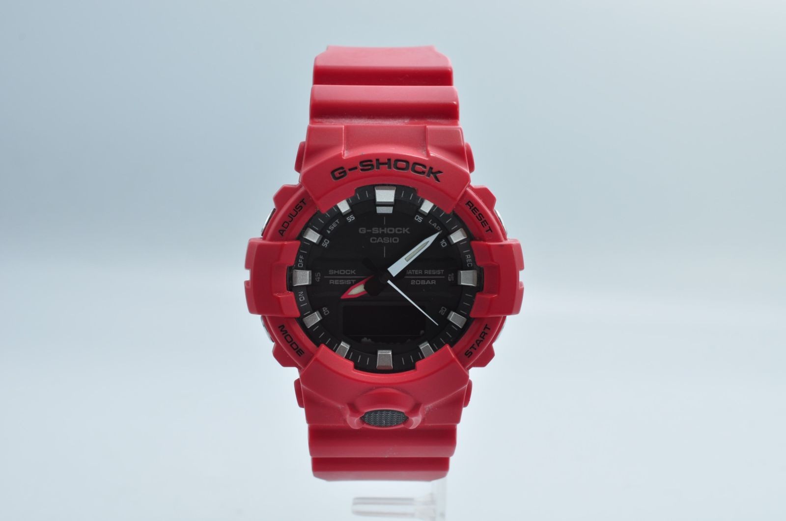 CASIO G-SHOCK GA-800 Watch Quartz Resin Case Resin Band Red Men’s Working