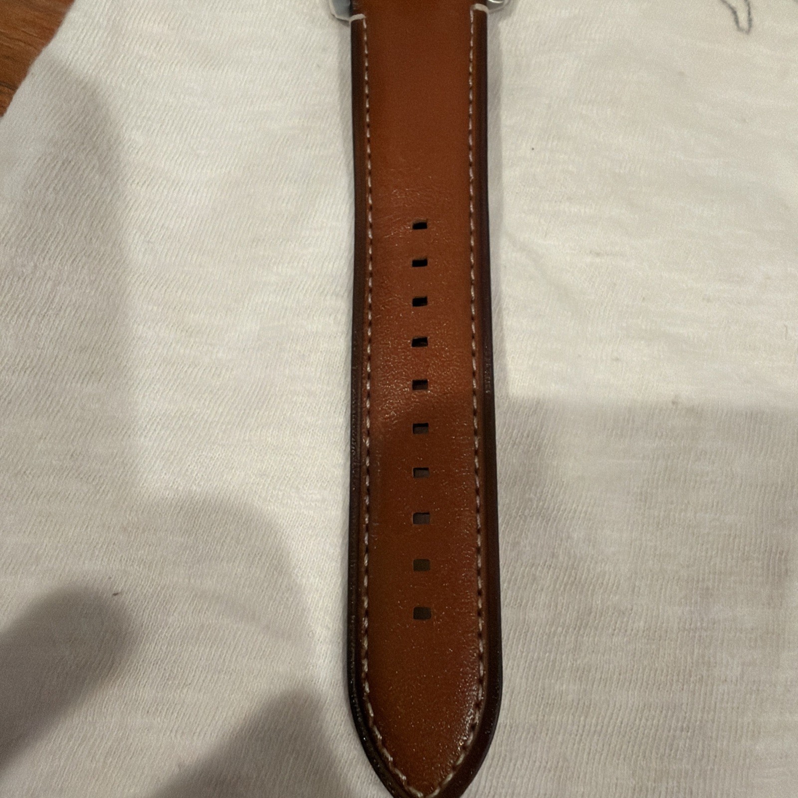 FOSSIL FS5210 Men’s Quartz Watch 45mm Stainless Steel Case Leather Band