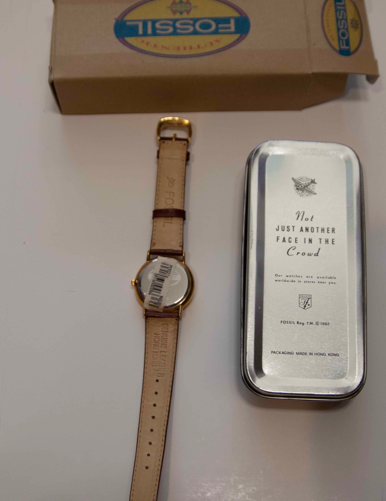 Fossil Coupe De Lux watch set, watch and original collectible packaging Untested