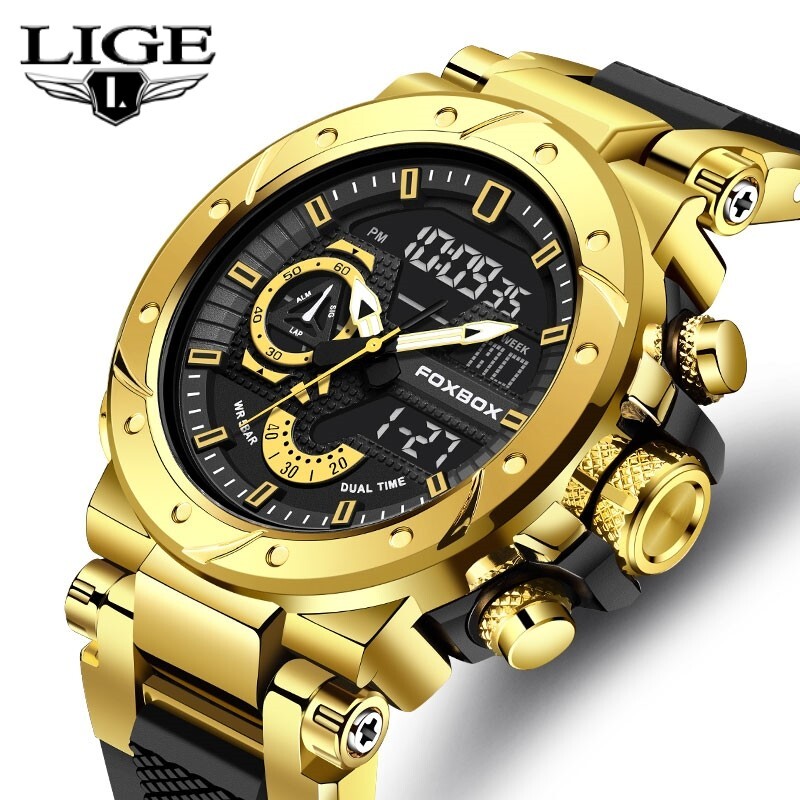 2025 Men Watch Big Dial Quartz Date Luminous Waterproof Man Daily Wrist Watches