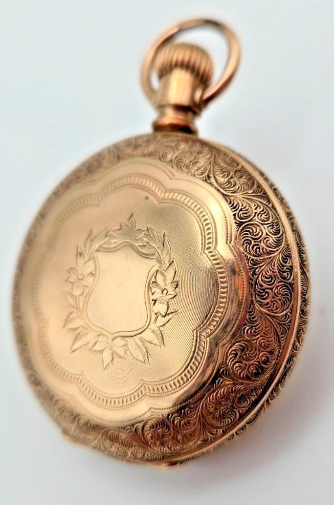 Antique 1889 Elgin 6s Hunter Pocket Watch GF America Case Grade 95 Model 1 RUNS