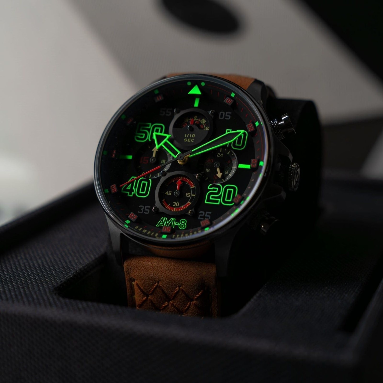 AVI-8 Hawker Typhoon Chronograph Black Dial Quartz AV-4093-0B Men’s Watch
