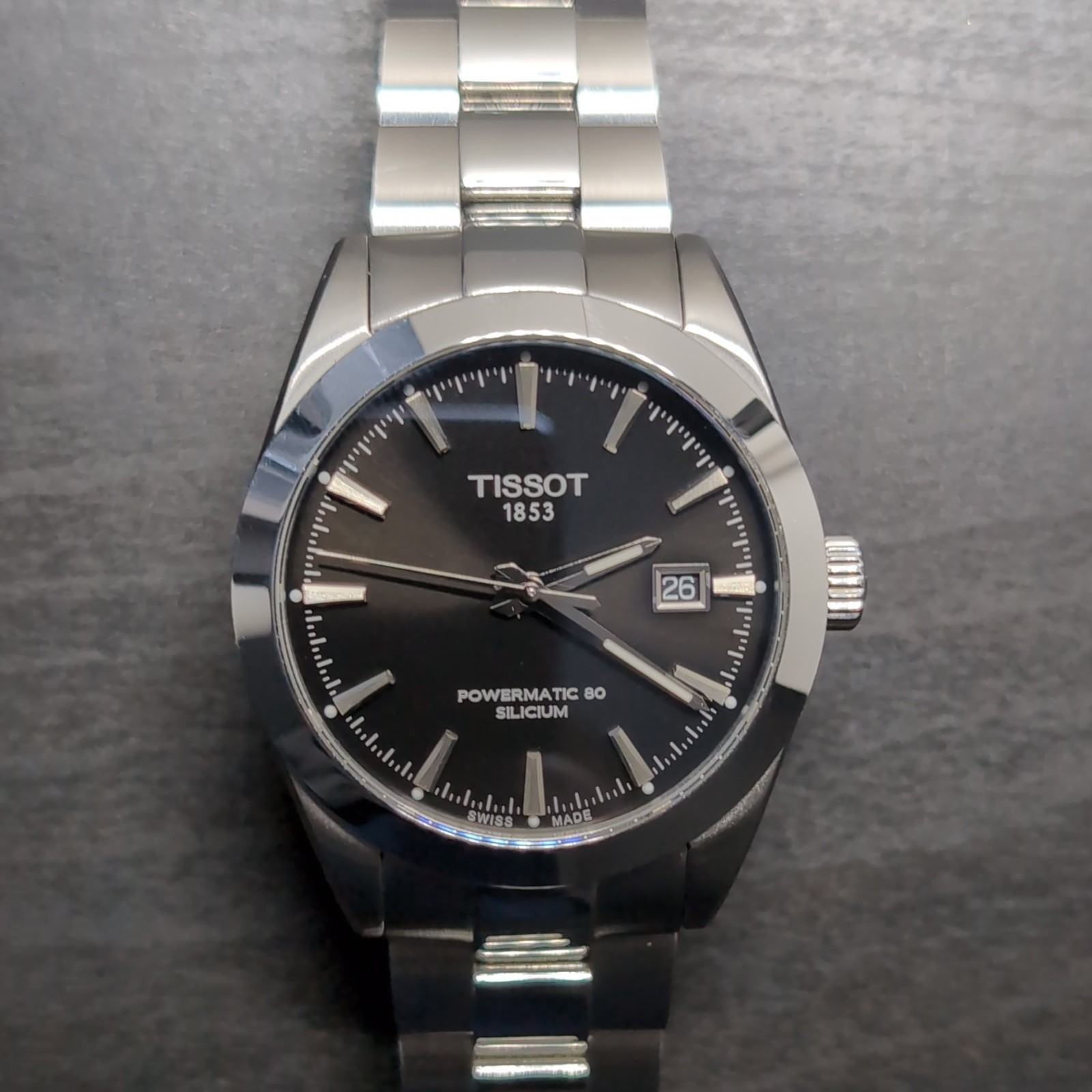 Tissot Gentleman Powermatic 80 Silicium Black T127.407.11.051.00 + Bonus Straps