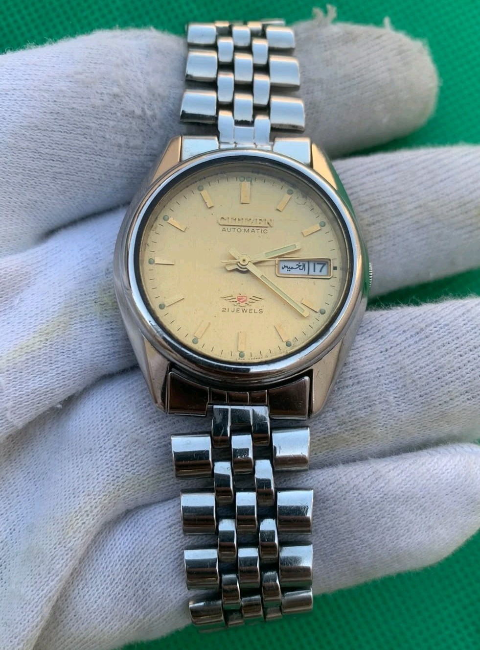 Vintage Citizen Automatic Stainless Steel men Wristwatch made in Japan