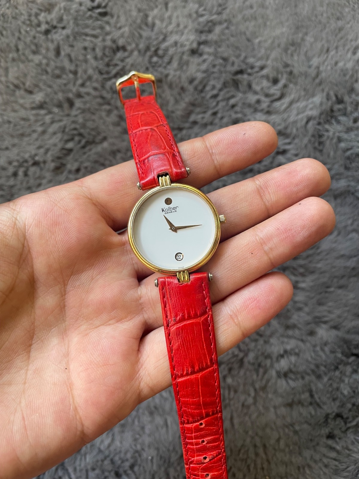 Kolber Genève Ladies Swiss Watch – ETA Quartz 7 Jewels Hirsch Duke Strap