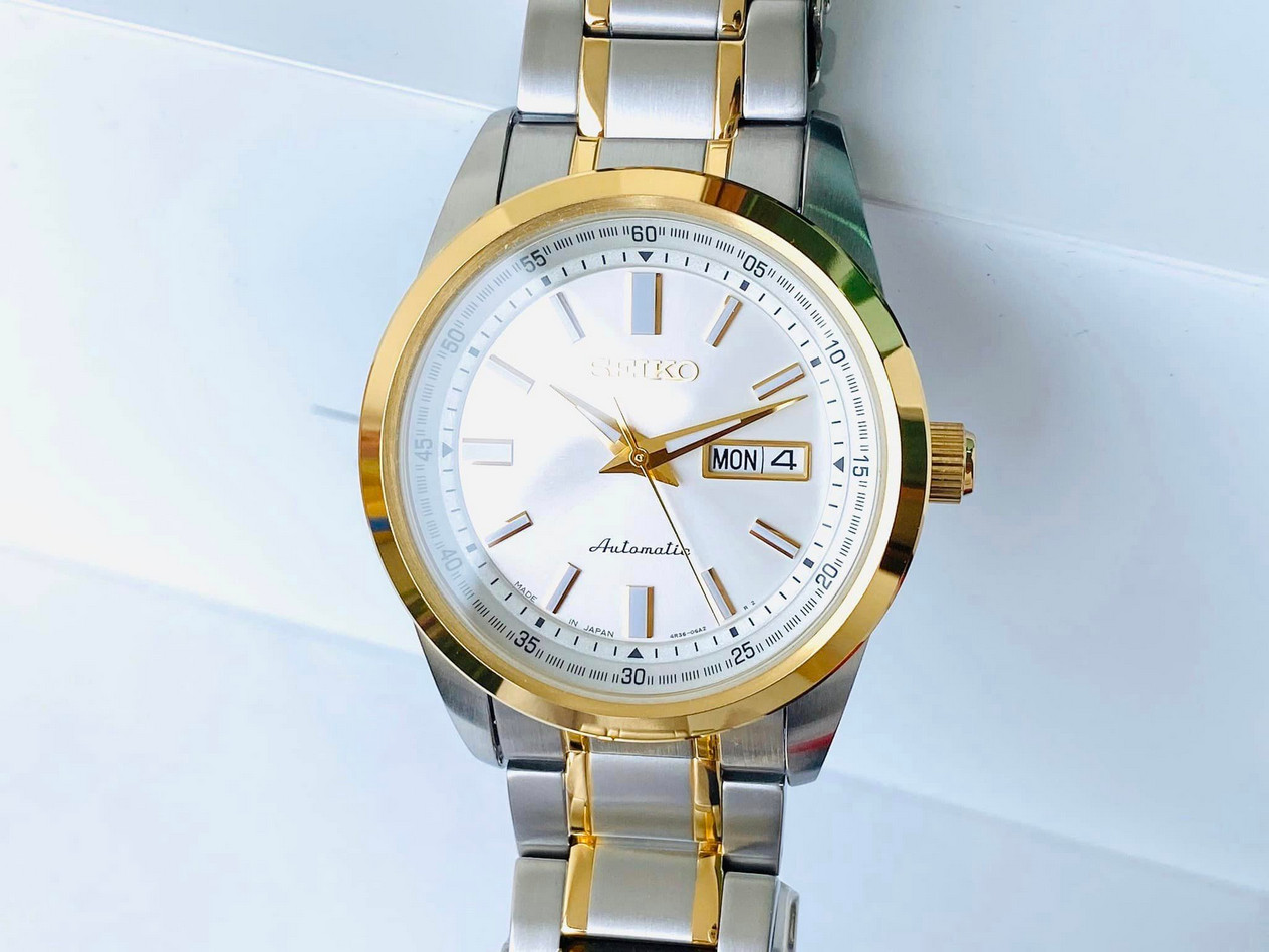 Seiko Automatic White Dial Date Day Indicator SARV004 Men’s Watch