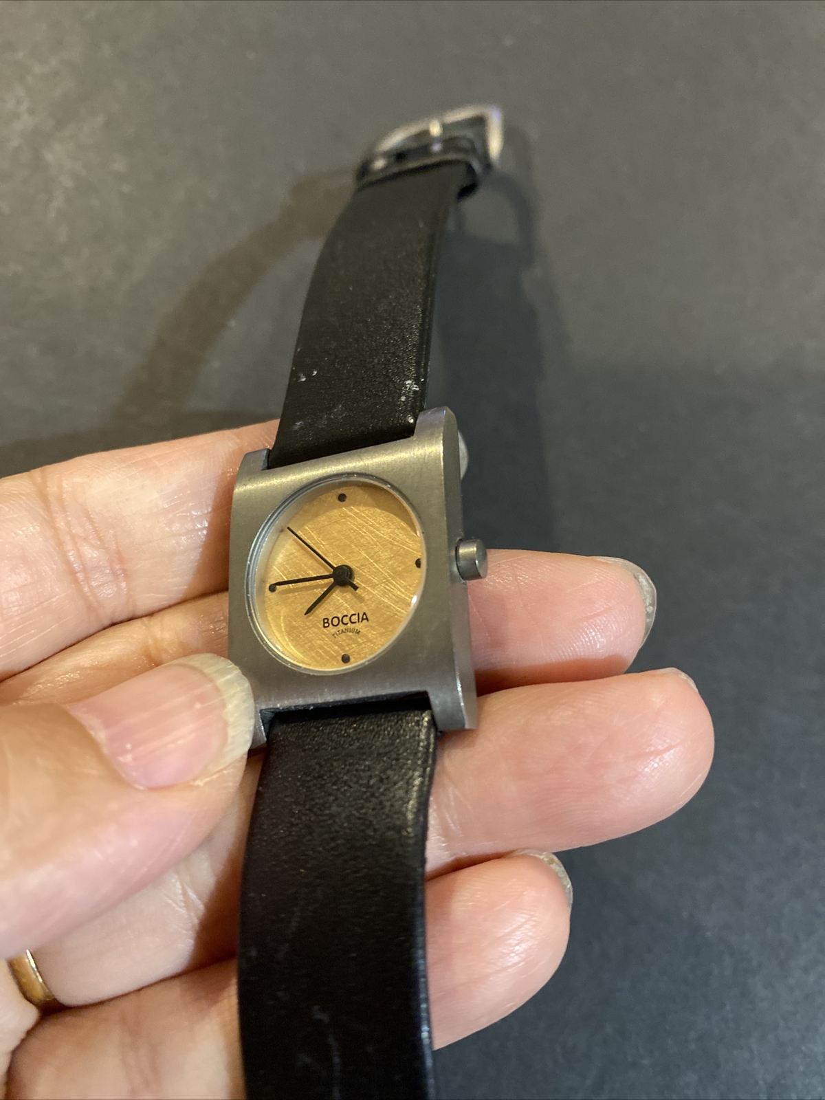 Boccia Titanium Watch Rectangular Round
