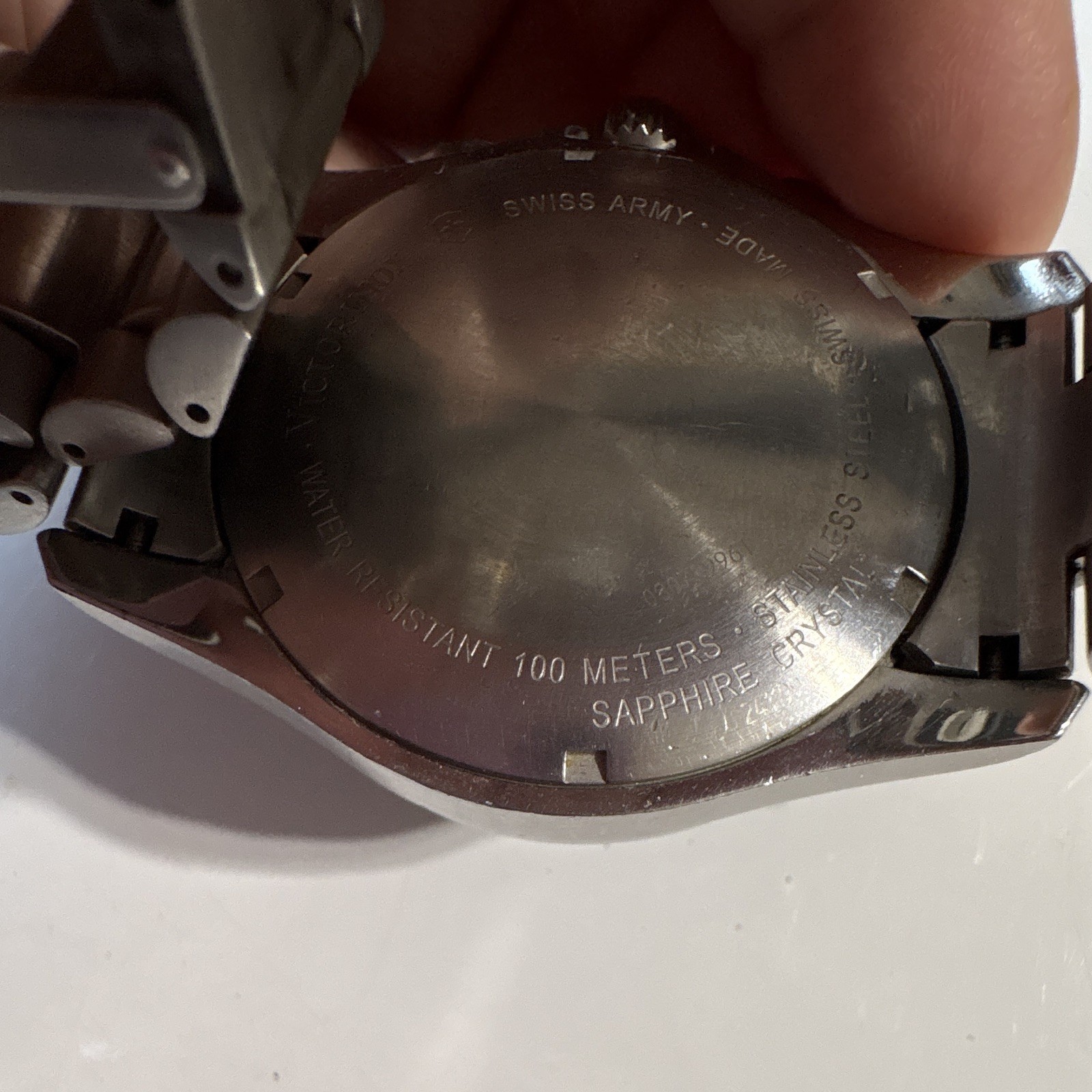 VICTORINOX SWISS ARMY “CHRONOGRAPH BLACK DIAL 241199 ABSOLUTELY BEAUTIFUL WATCH