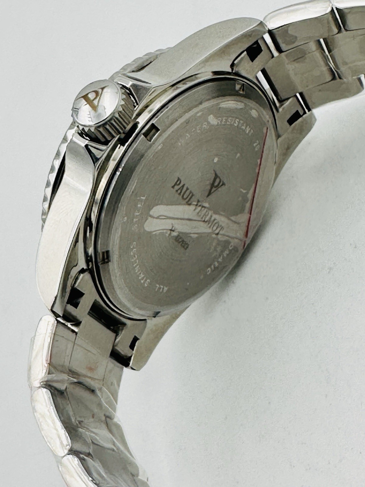 Paul Vermot SUB 200 m Automatic Watch Seiko PV6763VK/438 Green Dial Silver Case