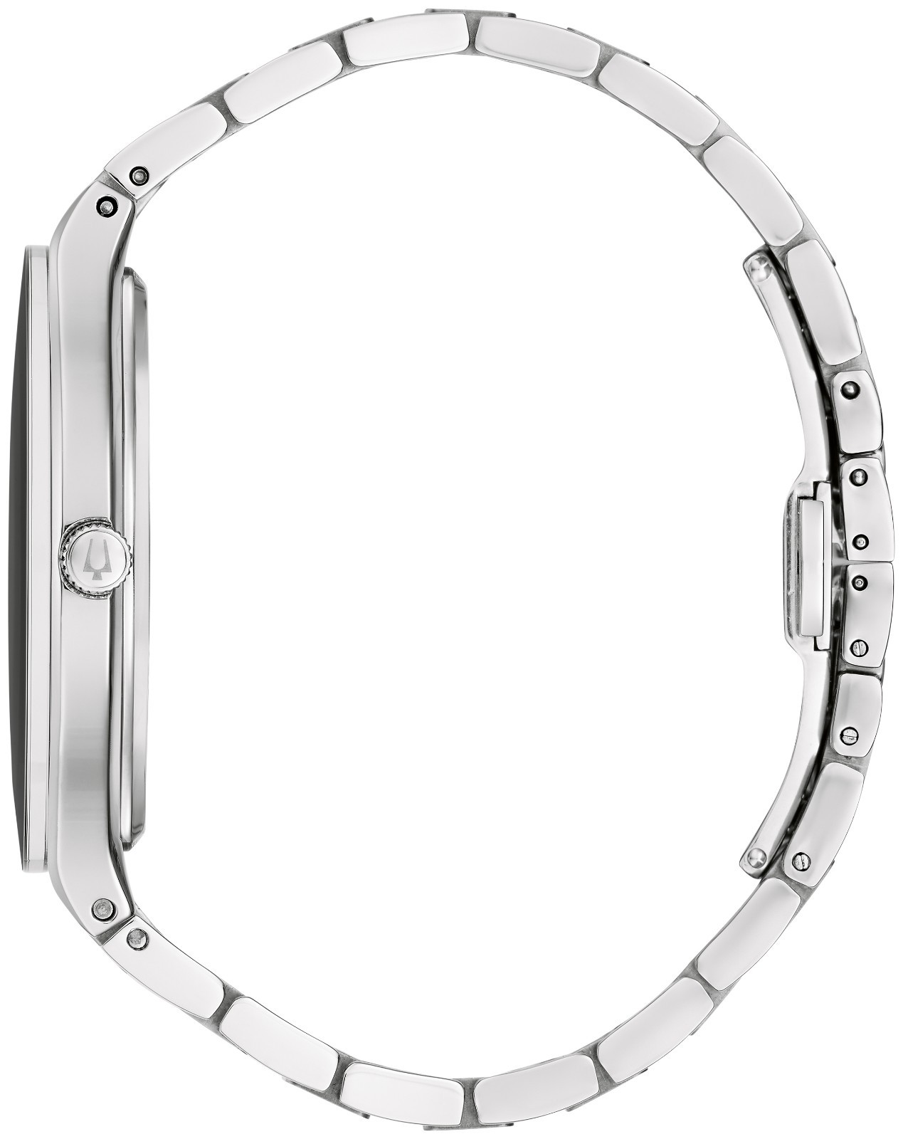 Bulova Men’s Apollo Theater Silver Stainless Steel Quartz Watch 43MM 96A296