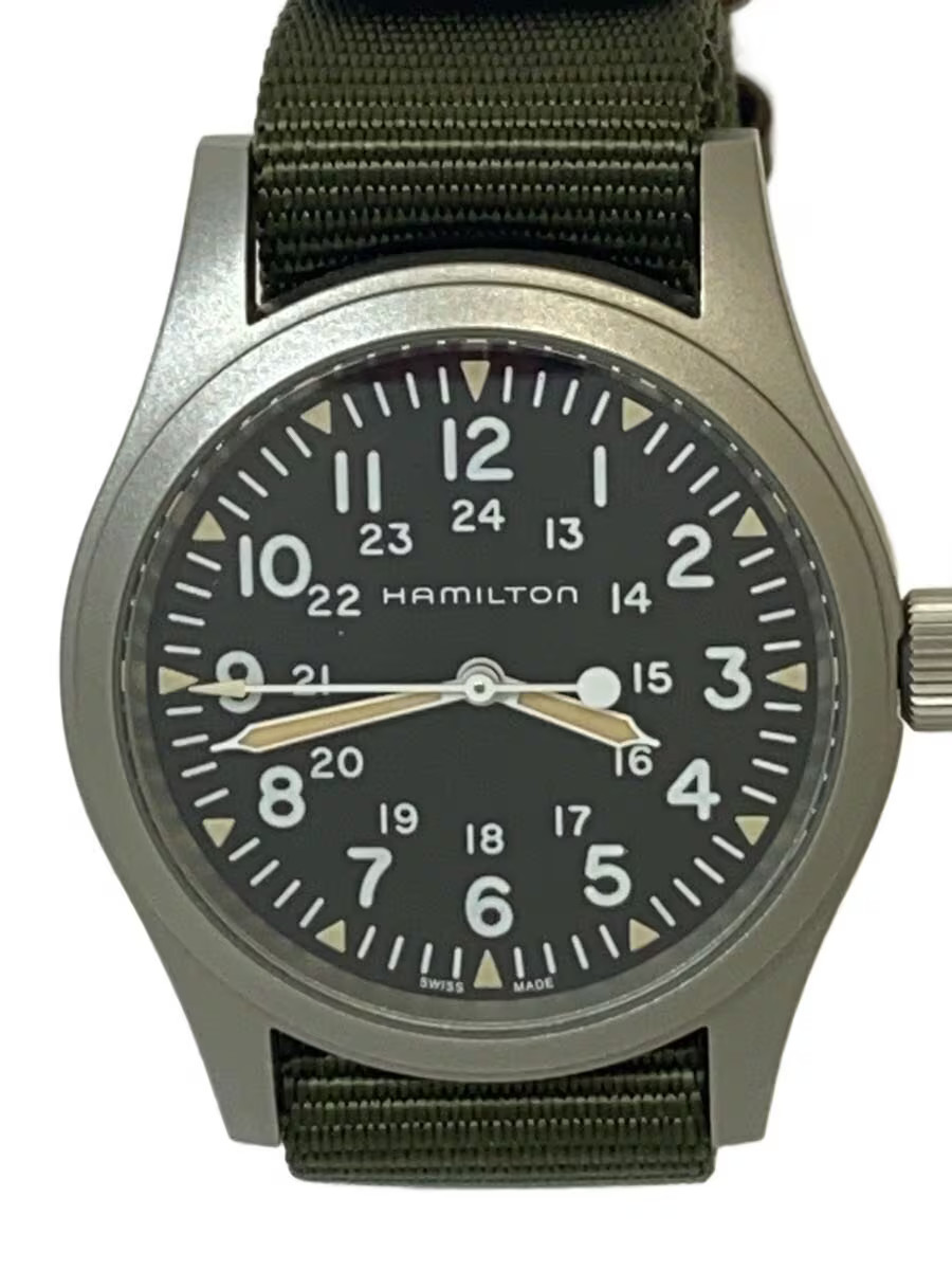 Hamilton H694390 Black Dial Manual winding Wristwatch #2nW1740