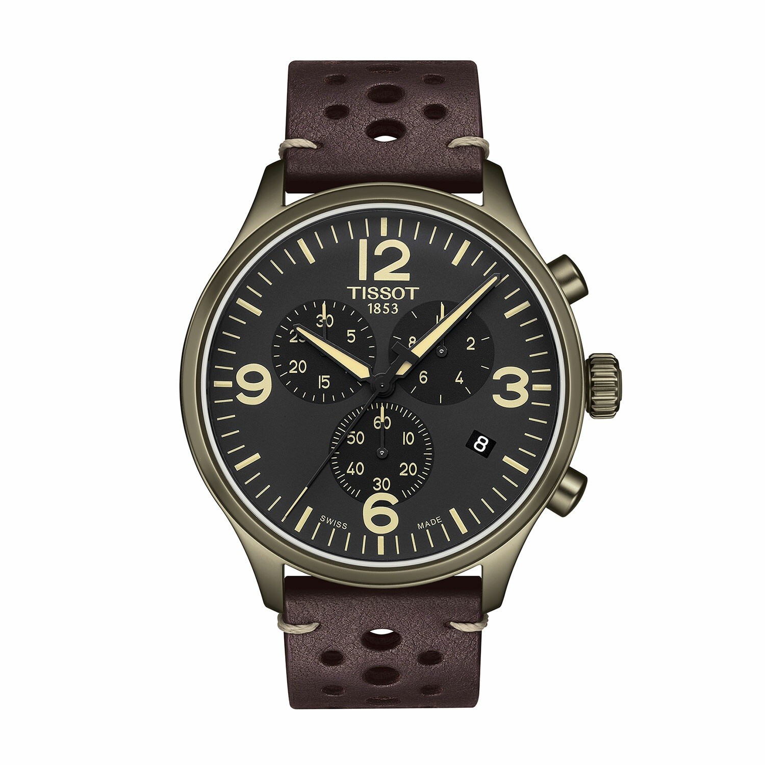 Tissot Chrono XL Classic Quartz Brown Leather Strap Men’s Watch T1166173605702