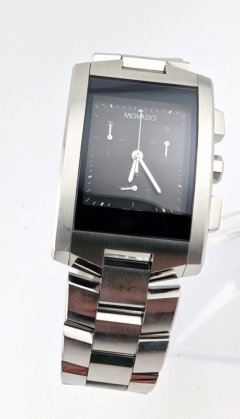 Movado Men’s Eliro Chronograph SS W/2-Tone* Blk Dial #84.H1.1461 ~ Display Model