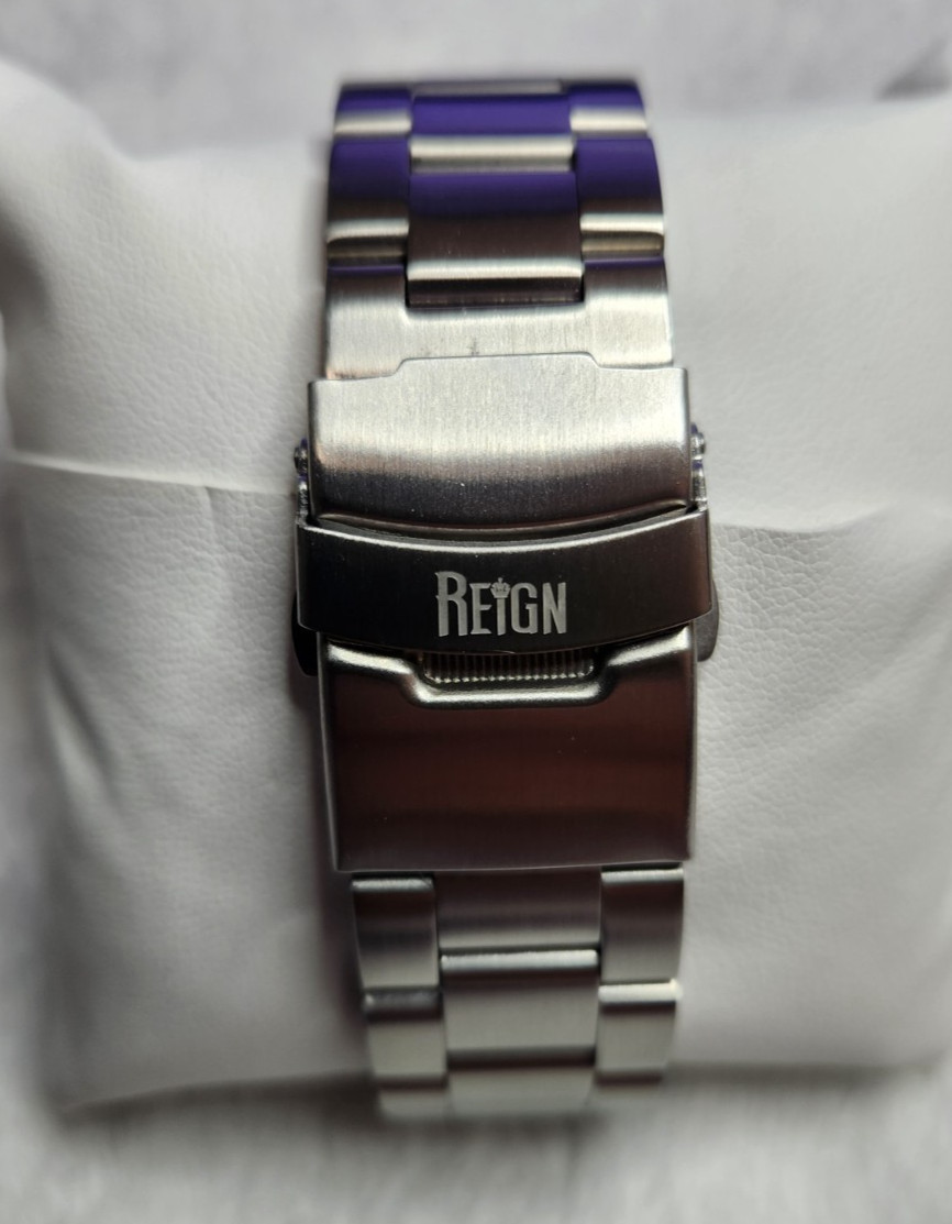 Gorgeous REIGN Automatic Men’s Watch White Dial 41mm Open Heart – 24 hr SubDial