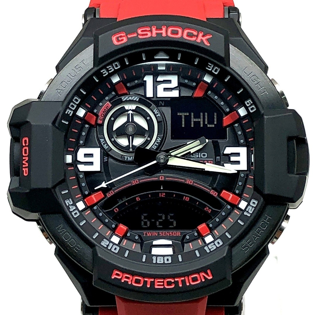 G-Shock GA 1000 4B Sky Cockpit Twin Sensor Equipped Neon Illuminator Red Release