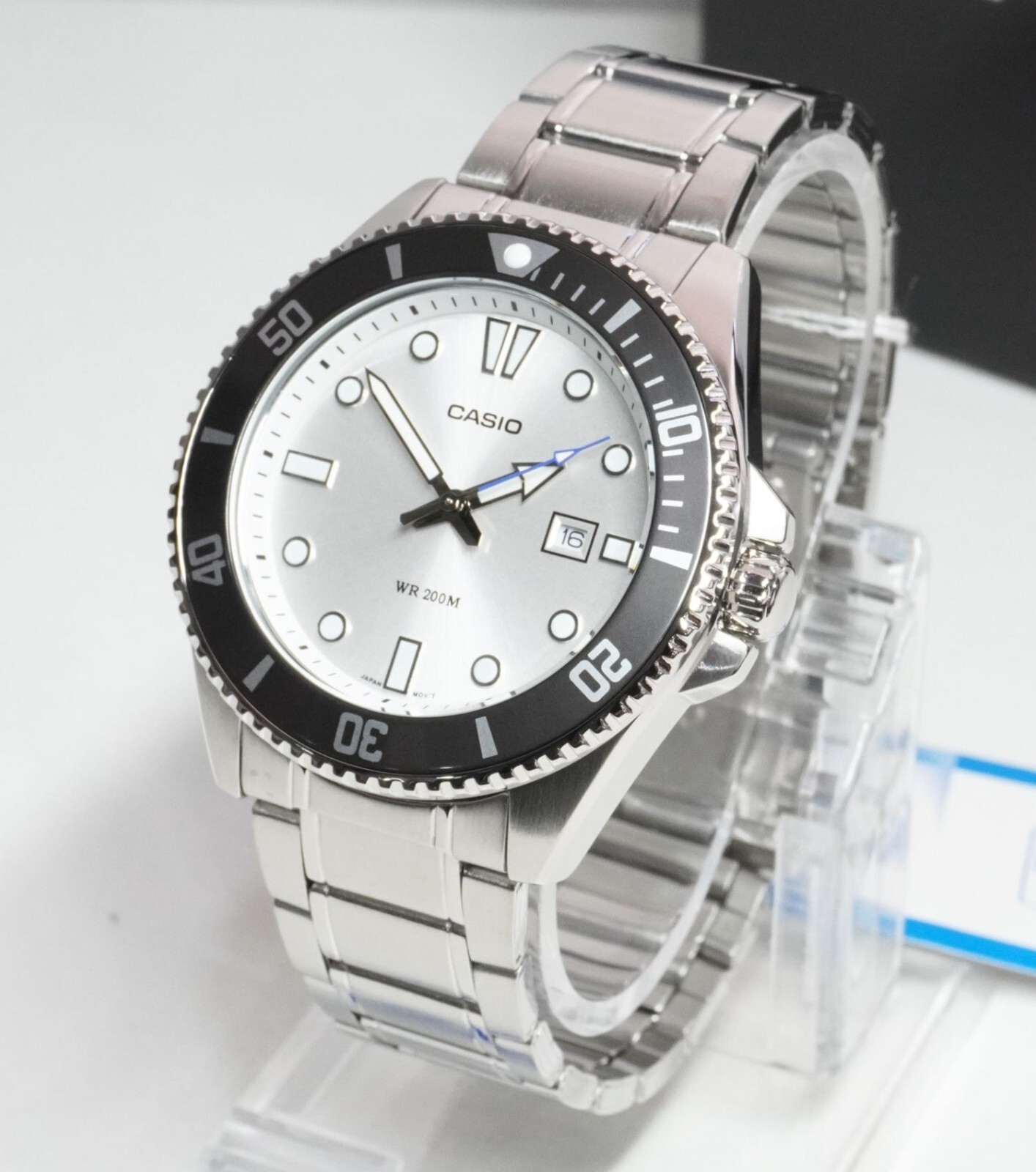 Casio MDV-107D-7A Silver Gray Analog Stainless Steel Quartz Men’s Sporty Watch