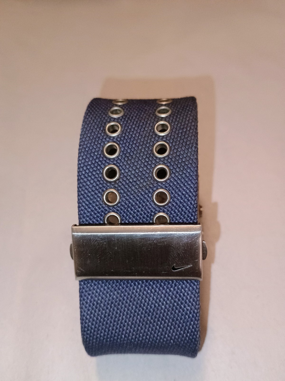 VINTAGE Nike Oregon Rectangle WA0037 Watch – Blue Canvas Strap – Gorpcore Y2K