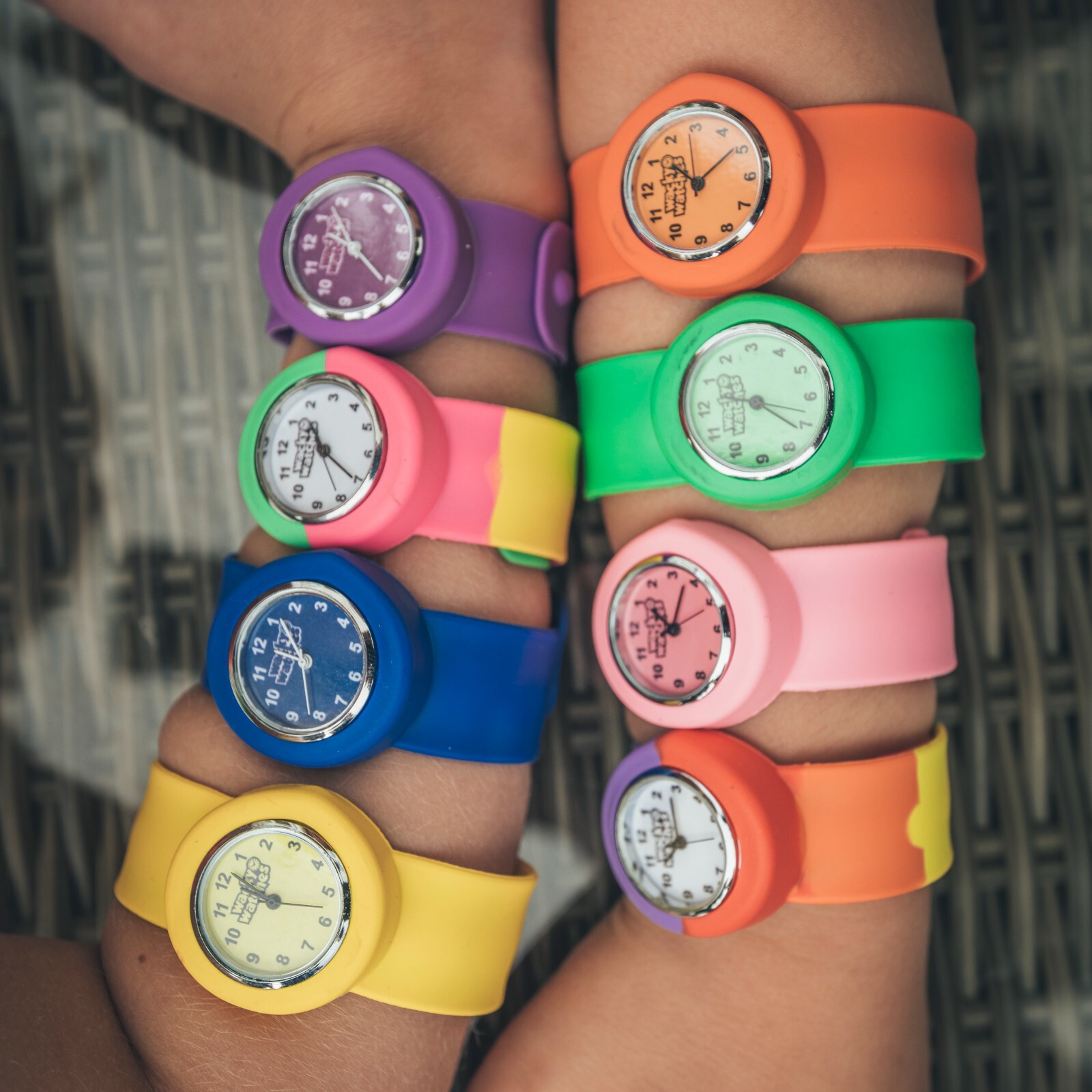 Wacky Watches Snap On Slap Band For Kids Boys Girls Silicone Accessories Animal