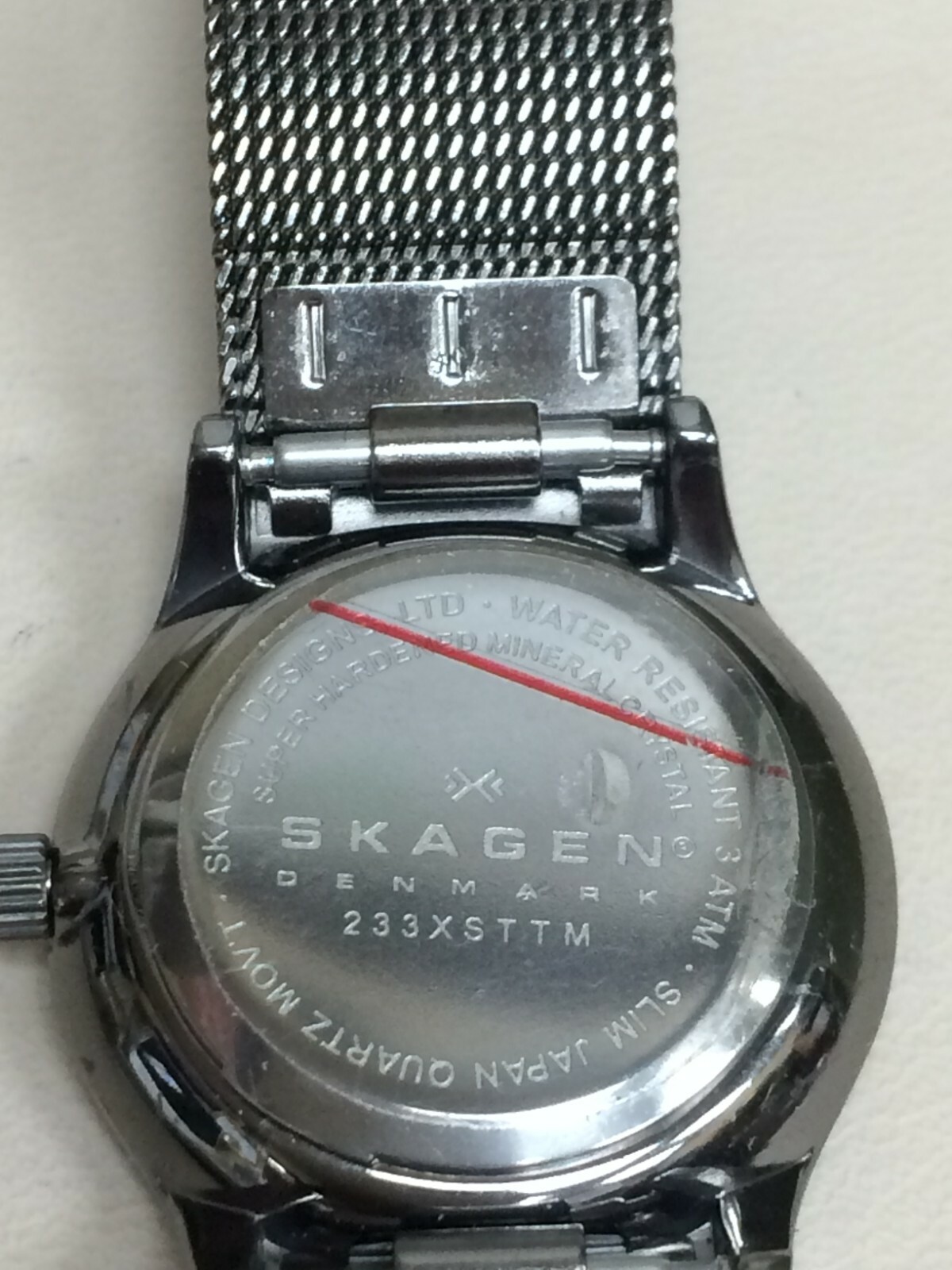 LADIES DENMARK SKAGEN TITANIUM GREY COLOR CRYSTAL’S DIAL