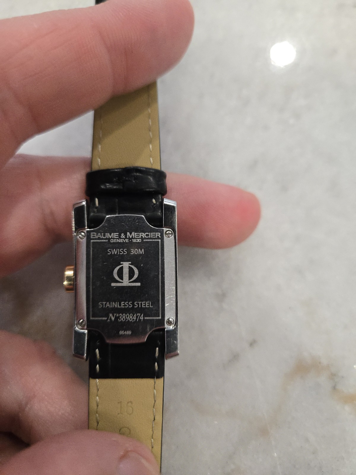 Baume & Mercier 18k/Ss Ladies Watch 11 Diamonds GENEVE-1830