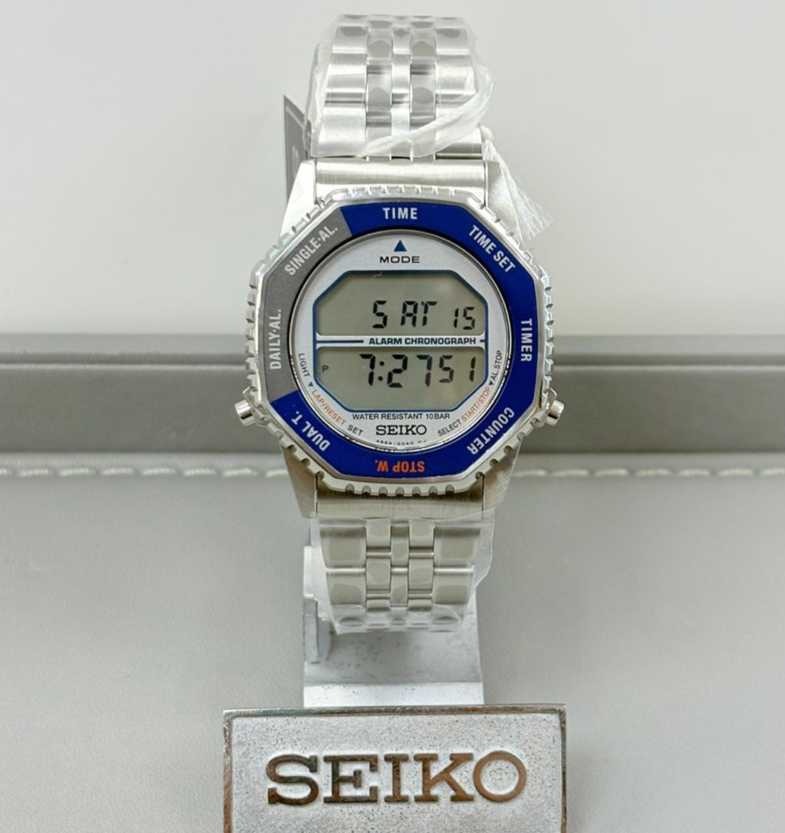 Seiko Digital Chronograph SMGG21P1/SBJG021 Rotocall Dial Stainless Steel Watch