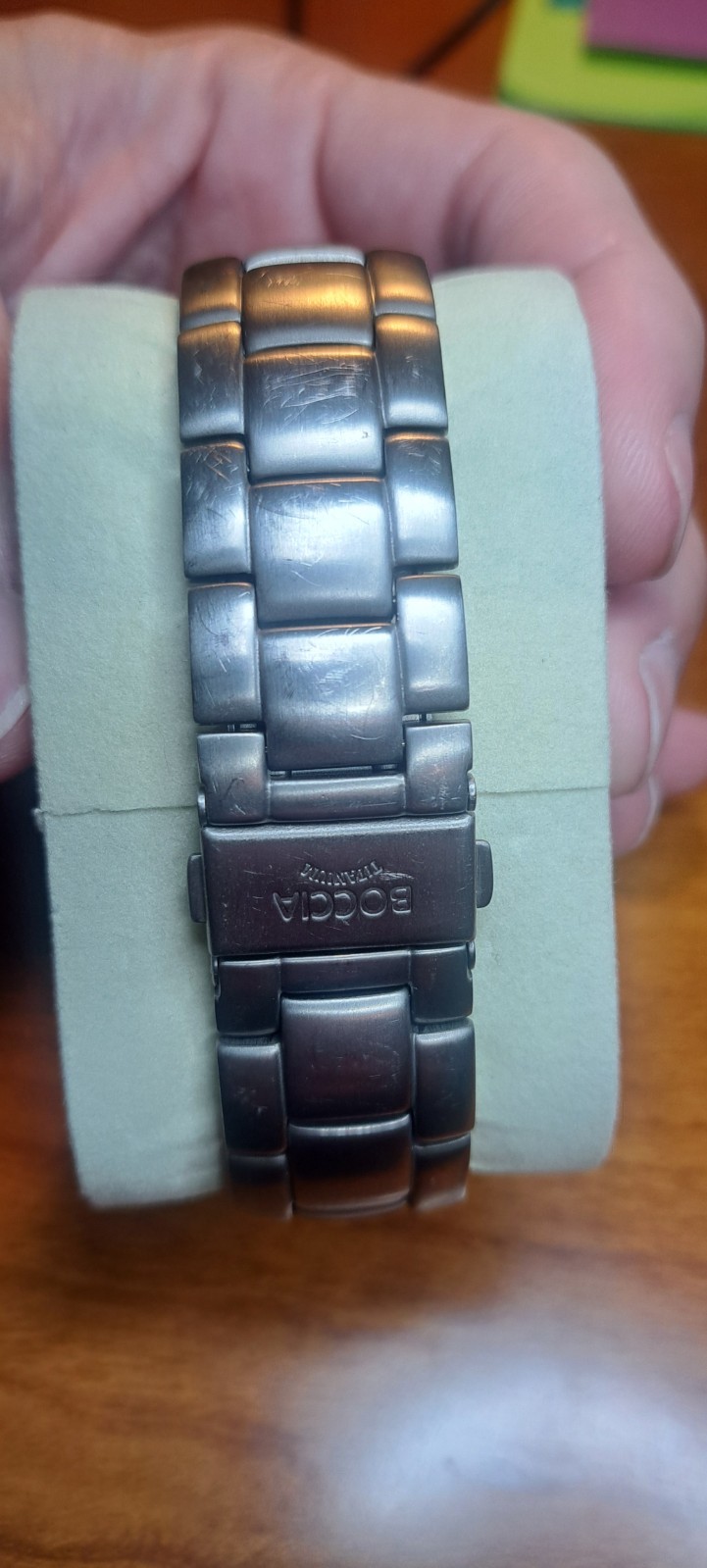 Boccia Titanium Watch Men’s All Titanium Metal Allergy Compatible Black 3649-03