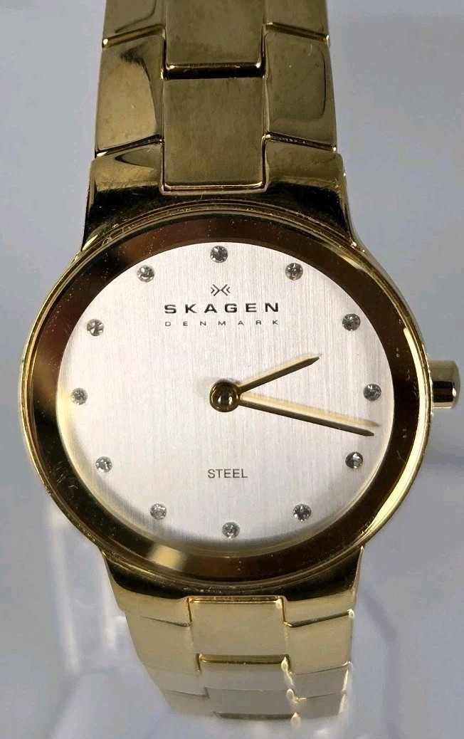 SKAGEN DENMARK STEEL WOMEN’S STAINLESS STEEL SLIM DESIGN 25mm WATER-RESISTANT