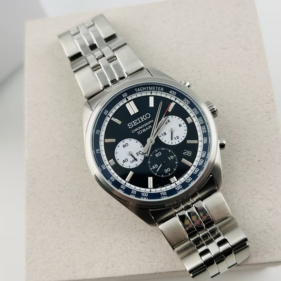 Seiko SSB427 Essentials Blue Dial Stainless Steel Men’s Quartz Watch 41.5MM